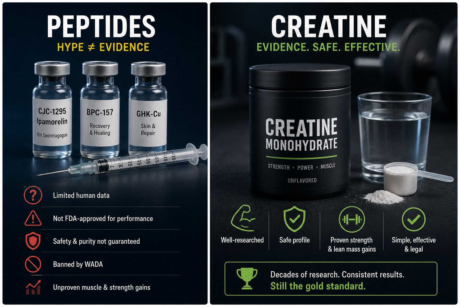 Is Peptide Loading the New Creatine? What the Science Actually Says