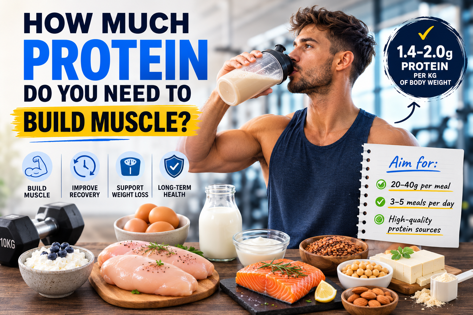 How Much Protein Do You Need to Build Muscle?