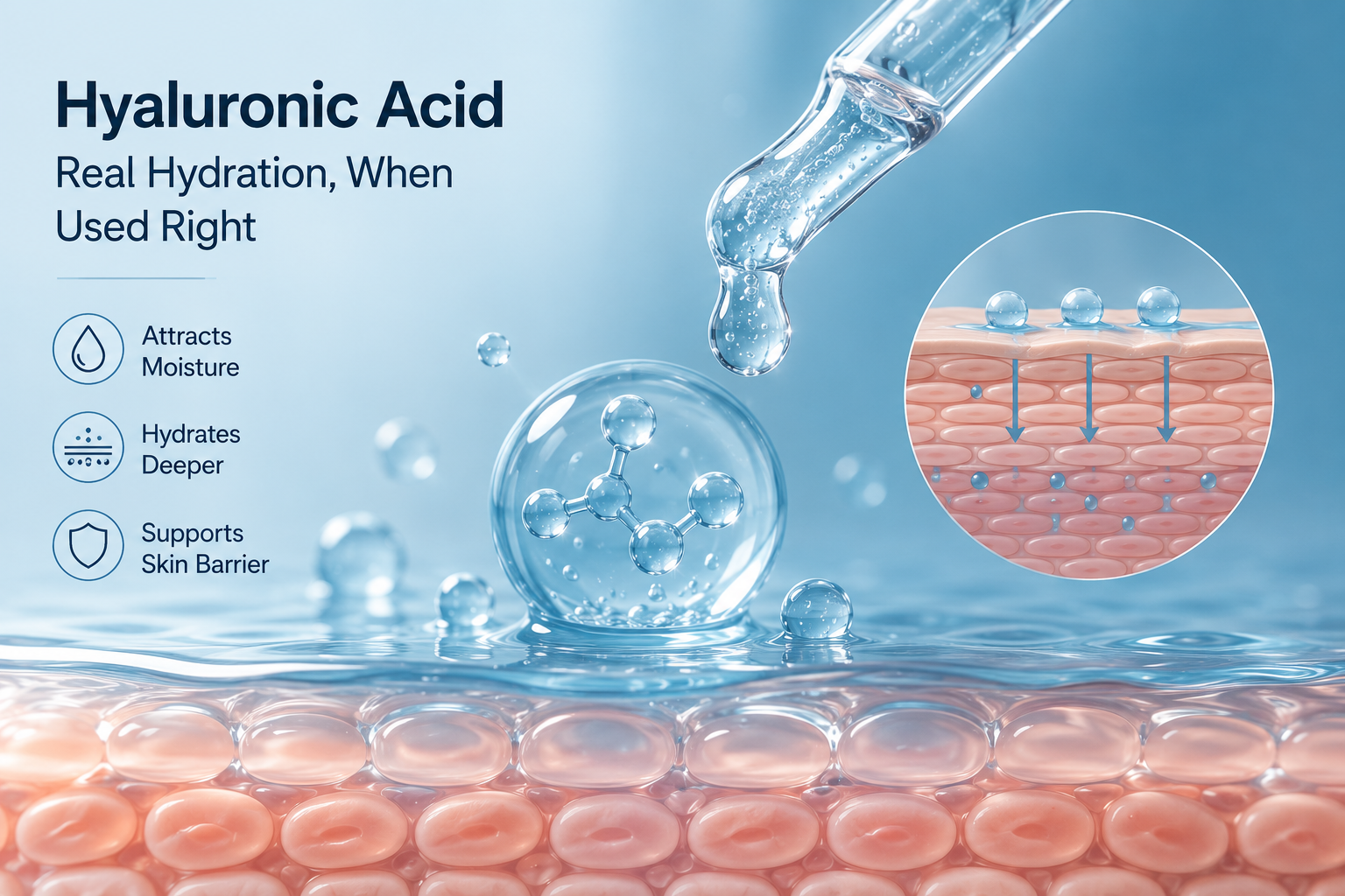 Does Hyaluronic Acid Really Hydrate Skin or Just Sit on Top?