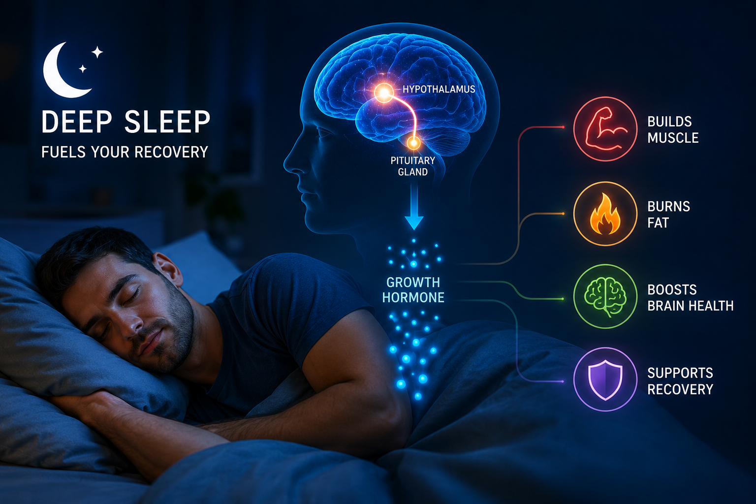 Deep Sleep Builds Muscle, Burns Fat, and Boosts Your Brain