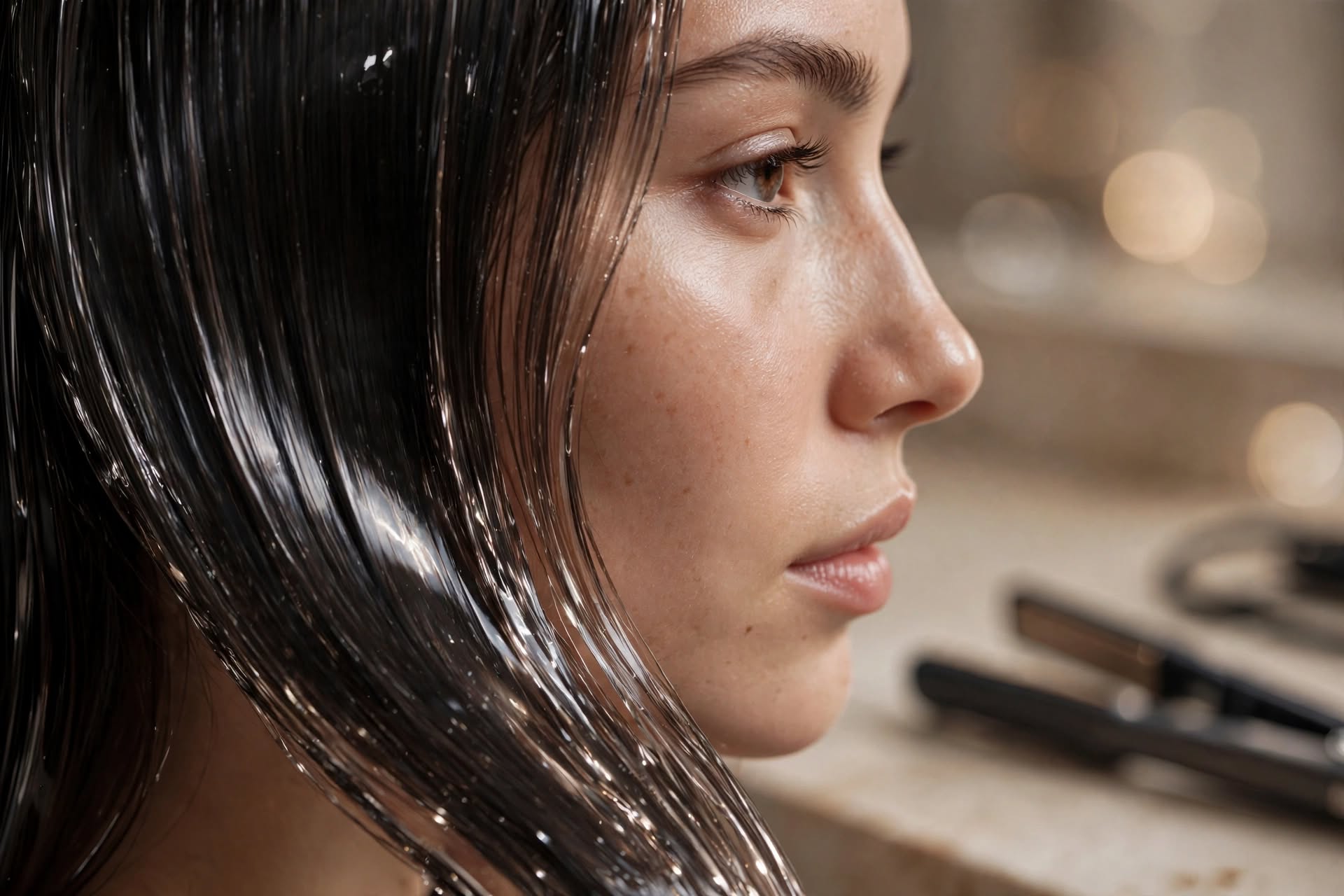 Glass Hair: Healthy Shine or Heat Damage?